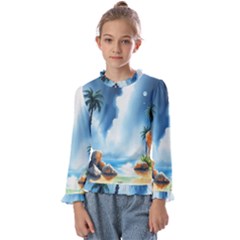 Kids  Frill Detail T-Shirt 