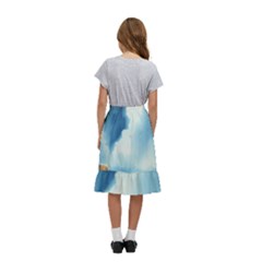 Kids  Ruffle Flared Wrap Midi Skirt 