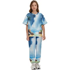 Kids  T-Shirt and Pants Sports Set 