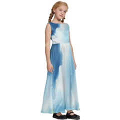 Kids  Satin Sleeveless Maxi Dress 