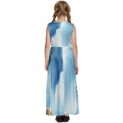 Kids  Satin Sleeveless Maxi Dress 