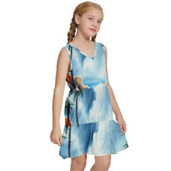 Kids  Sleeveless Tiered Mini Dress 