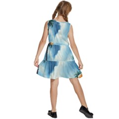 Kids  Sleeveless Tiered Mini Dress 