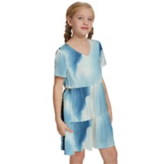 Kids  Short Sleeve Tiered Mini Dress 