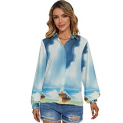 Women s Long Sleeve Button Up Shirt 