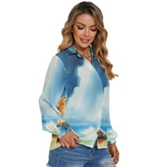 Women s Long Sleeve Button Up Shirt 