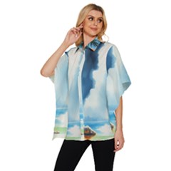 Women s Batwing Button Up Shirt 