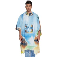 Men s Hooded Rain Ponchos 