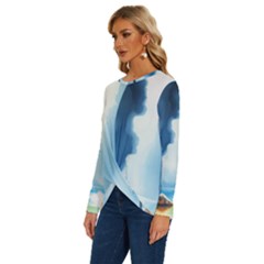 Long Sleeve Crew Neck Pullover Top 