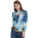 Women s Cut Out Long Sleeve T-Shirt 