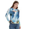 Women s Cut Out Long Sleeve T-Shirt 