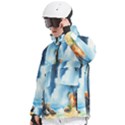 Men s Pullover Zip Ski and Snowboard Waterproof Breathable Jacket 