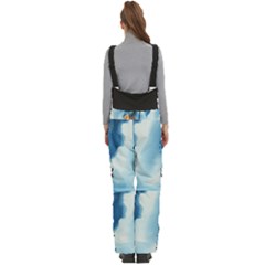 Women s Side Zip Front Pouch Ski And Snowboard Bib Pants	 