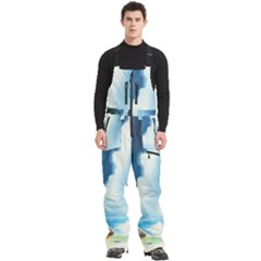 Men s Front Zip Ski And Snowboard Bib Pants 