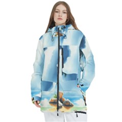 Women s Multi Pockets Zip Ski and Snowboard Waterproof Breathable Jacket 