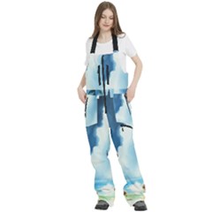 Women s Front Zip Ski And Snowboard Bib Pants 