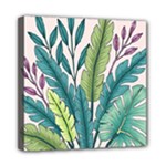 Illustrations Plants Nature Leaves Mini Canvas 8  x 8  (Stretched)