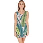 Illustrations Plants Nature Leaves Bodycon Dress