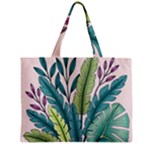 Illustrations Plants Nature Leaves Zipper Mini Tote Bag