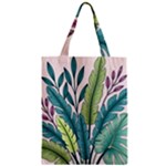 Illustrations Plants Nature Leaves Zipper Classic Tote Bag