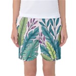 Illustrations Plants Nature Leaves Women s Basketball Shorts