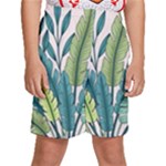 Illustrations Plants Nature Leaves Kids  Basketball Shorts