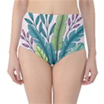 Illustrations Plants Nature Leaves Classic High-Waist Bikini Bottoms