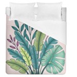 Illustrations Plants Nature Leaves Duvet Cover (Queen Size)