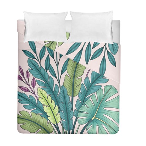 Illustrations Plants Nature Leaves Duvet Cover Double Side (Full/ Double Size) from ArtsNow.com