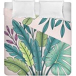 Illustrations Plants Nature Leaves Duvet Cover Double Side (King Size)