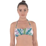 Illustrations Plants Nature Leaves Tie Back Bikini Top