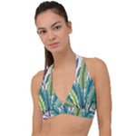 Illustrations Plants Nature Leaves Halter Plunge Bikini Top