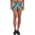 Illustrations Plants Nature Leaves Yoga Shorts