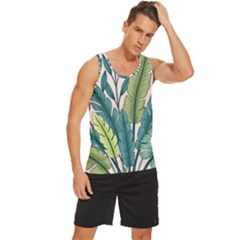 Men s Wide Collar Tank Top 