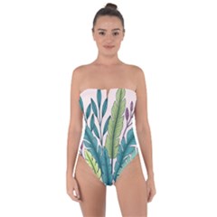 Tie Back One Piece Swimsuit 