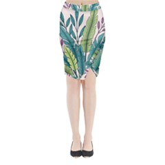 Illustrations Plants Nature Leaves Midi Wrap Pencil Skirt from ArtsNow.com