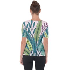 Shoulder Cut Out Short Sleeve Top 