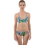 Illustrations Plants Nature Leaves Wrap Around Bikini Set