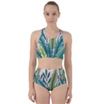 Illustrations Plants Nature Leaves Racer Back Bikini Set