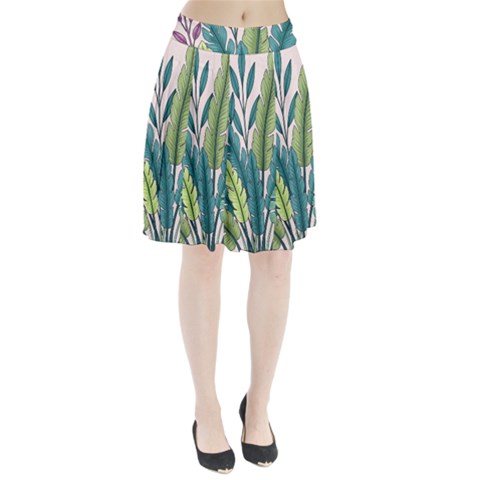 Illustrations Plants Nature Leaves Pleated Skirt from ArtsNow.com