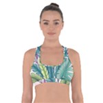 Illustrations Plants Nature Leaves Cross Back Sports Bra