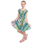 Illustrations Plants Nature Leaves Kids  Short Sleeve Dress