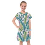 Illustrations Plants Nature Leaves Kids  Drop Waist Dress