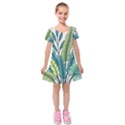 Kids  Short Sleeve Velvet Dress 