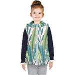 Illustrations Plants Nature Leaves Kids  Hooded Puffer Vest