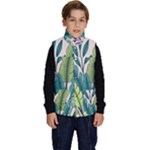 Illustrations Plants Nature Leaves Kid s Button Up Puffer Vest