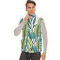 Men s High Neck Button Up Puffer Vest 