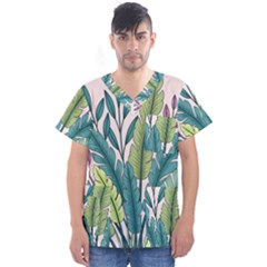 Men s V-Neck Scrub Top 