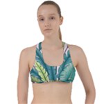 Illustrations Plants Nature Leaves Criss Cross Racerback Sports Bra