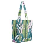 Illustrations Plants Nature Leaves Everyday Shoulder Bag with Pouch Bag